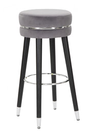 SGABELLO BAR PARIS GRIGIO/SILVER CM � 35X74