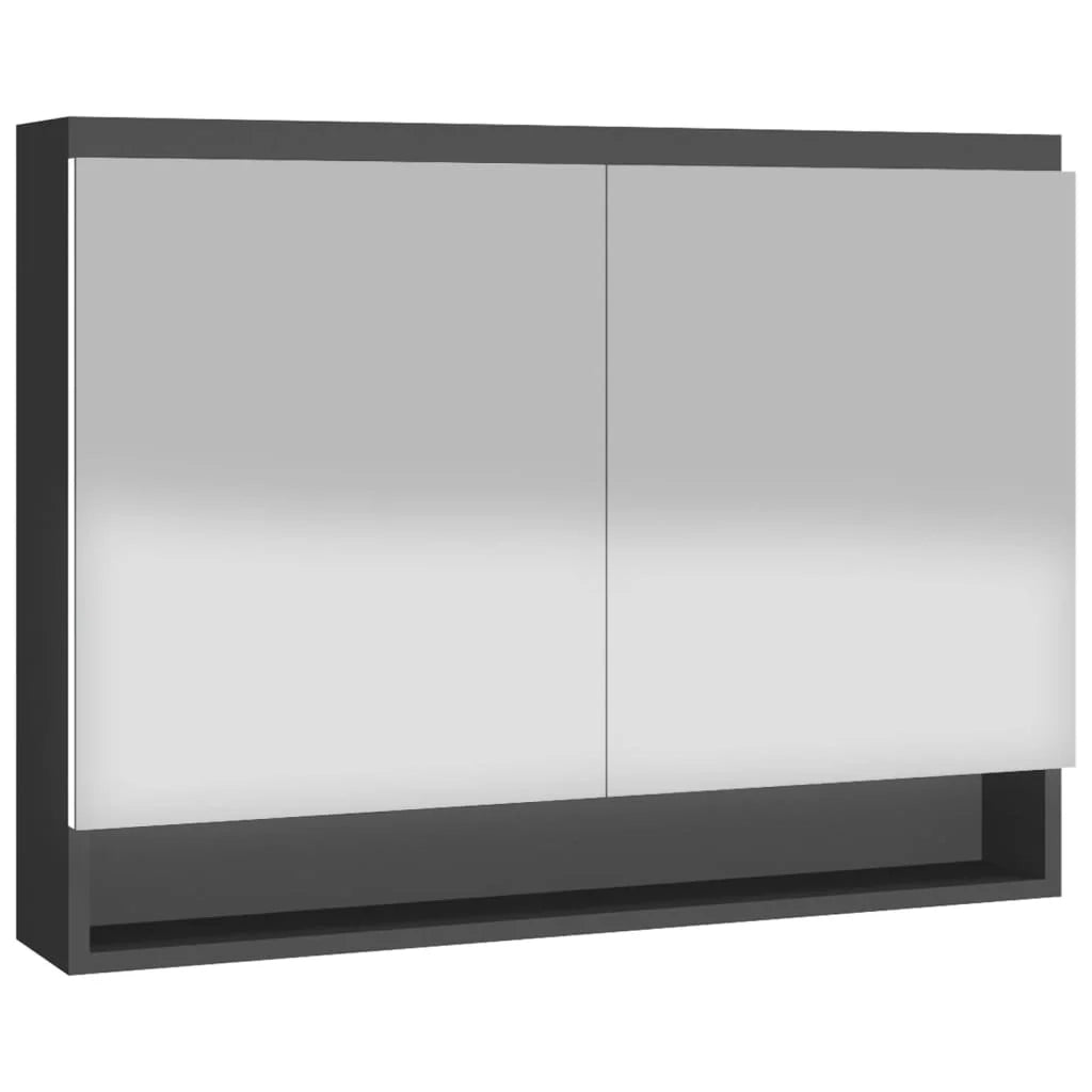 Mobiletto con specchio da bagno 80 x 15 x 60 cm MDF antracite 02_0006710