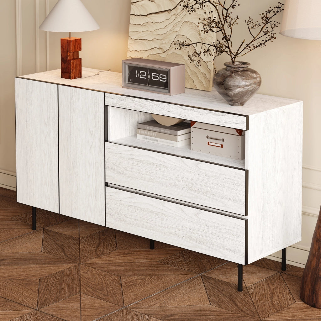 Credenza Moderna con Cassetti e Ante ¨C Xylo ¨C Legno, Soggiorno