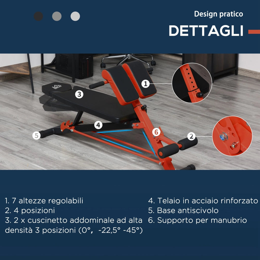Panca Piana Multifunzione ¨C zephmum ¨C Nero