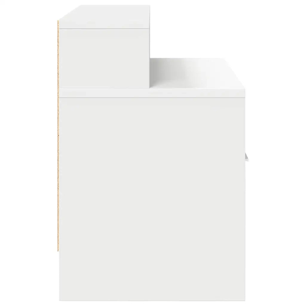 Comodini con Cassetto 2 pz Bianco 51x31x47 cm