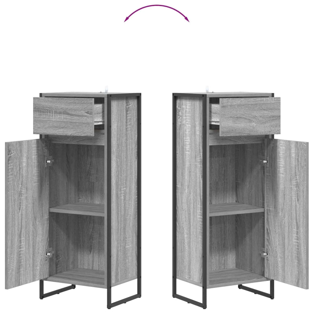Mobile da Bagno con cassetto Grigio Sonoma 40 x 30 x 100 cm