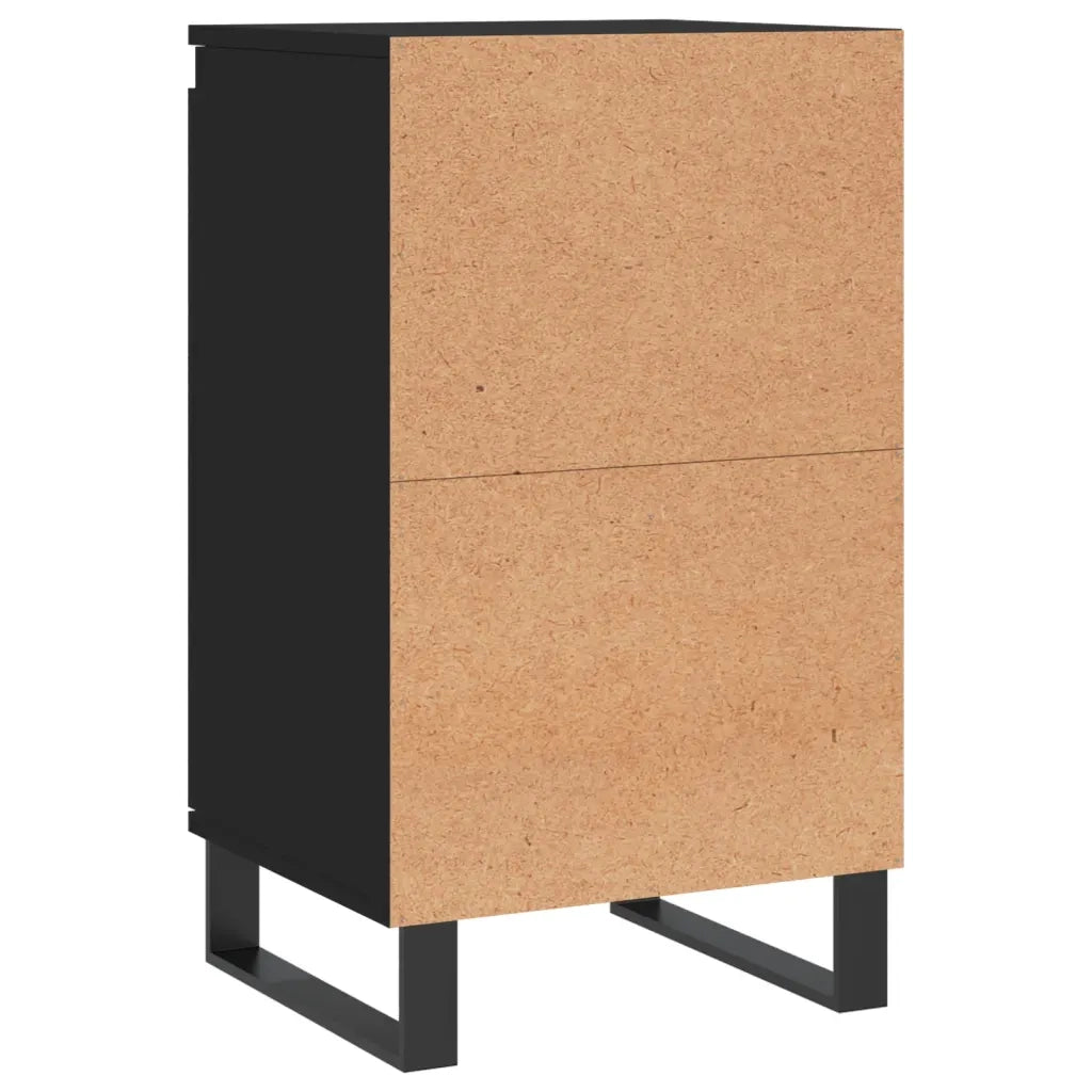 Credenze 2 pz Nere 40x35x70 cm in Legno Multistrato