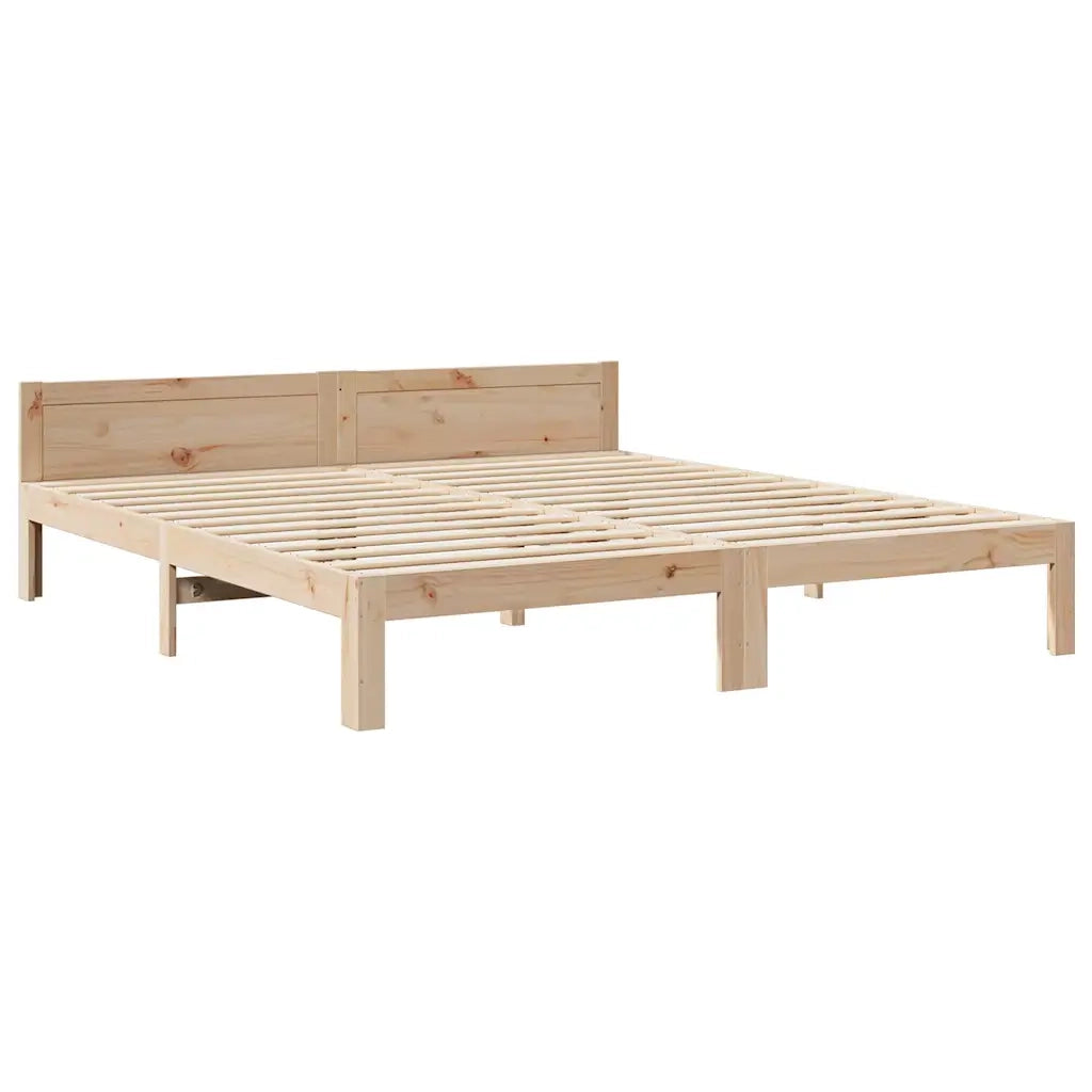 Giroletto senza Materasso 160x200 cm in Legno Massello di Pino 859229