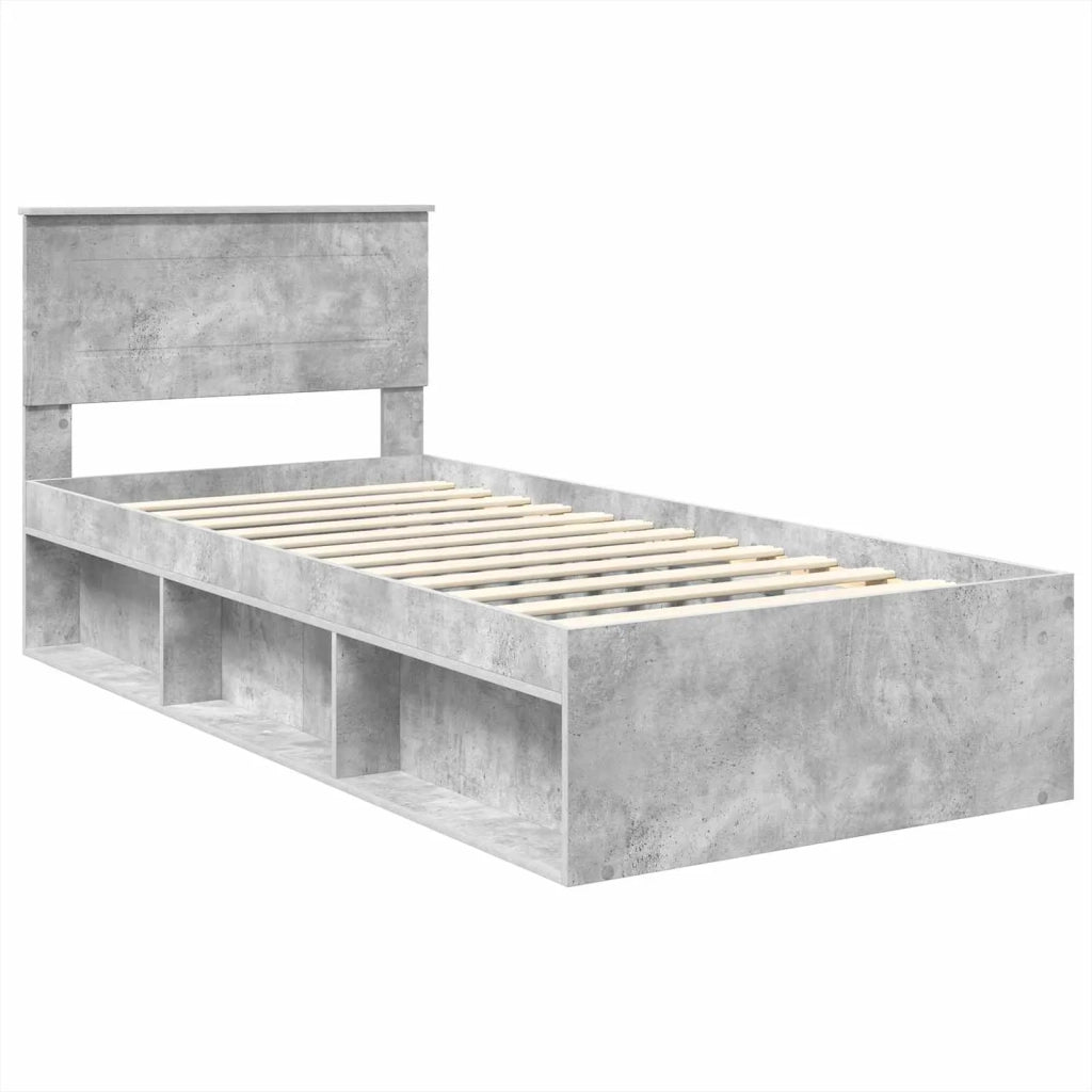 Struttura del letto Calcestruzzo 90 x 200 cm Legno multistrato 3407934