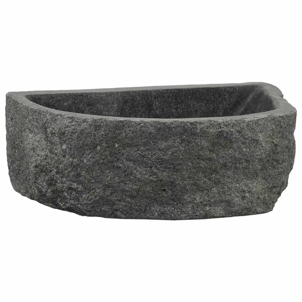 Lavabo a parete Grigio 45 x 35 x 15 cm Pietra fiume 4103952