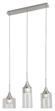 Lampada sospensione moderna LED 15W cromo Candice Rabalux