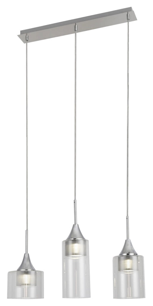 Lampada sospensione moderna LED 15W cromo Candice Rabalux