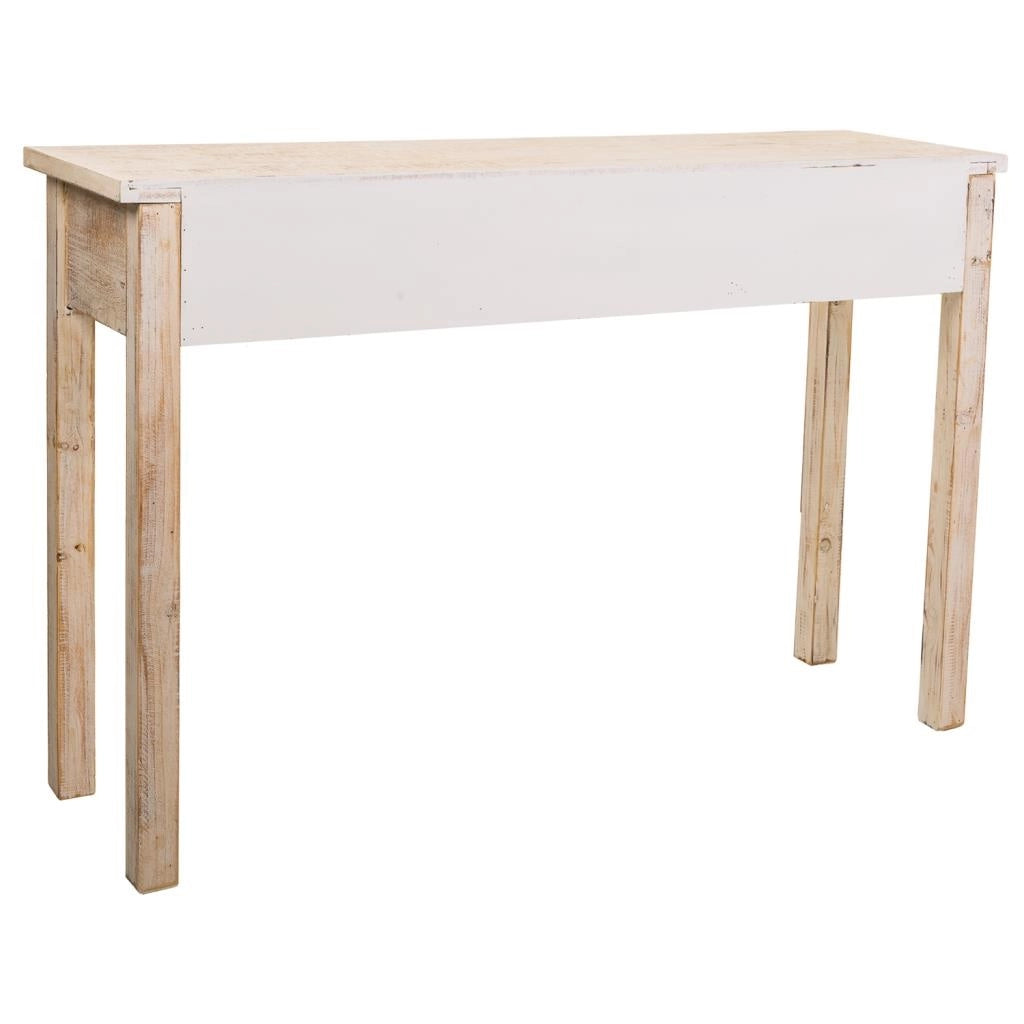 Mobile da ingresso in legno intagliato 120x35x80