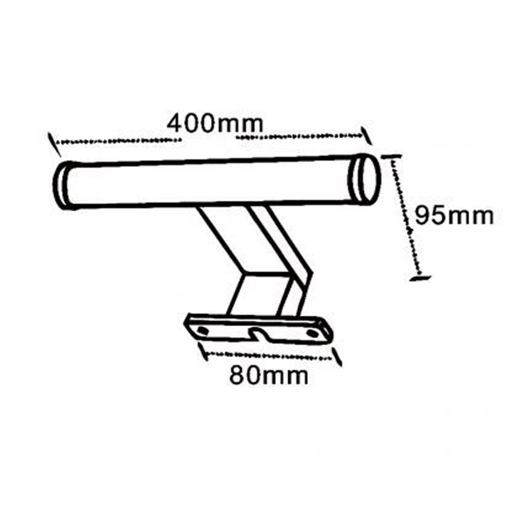Trade Shop - Lampada Led Da Specchio 6w Bagno Luce 4000k Ip44 Tondo Argento Doppia Istallazione 400pc-an -