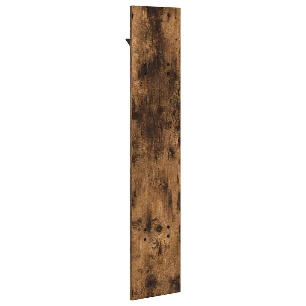 Appendiabiti a muro A parete Rovere fumé 20 x 1,5 x 100 cm 874463