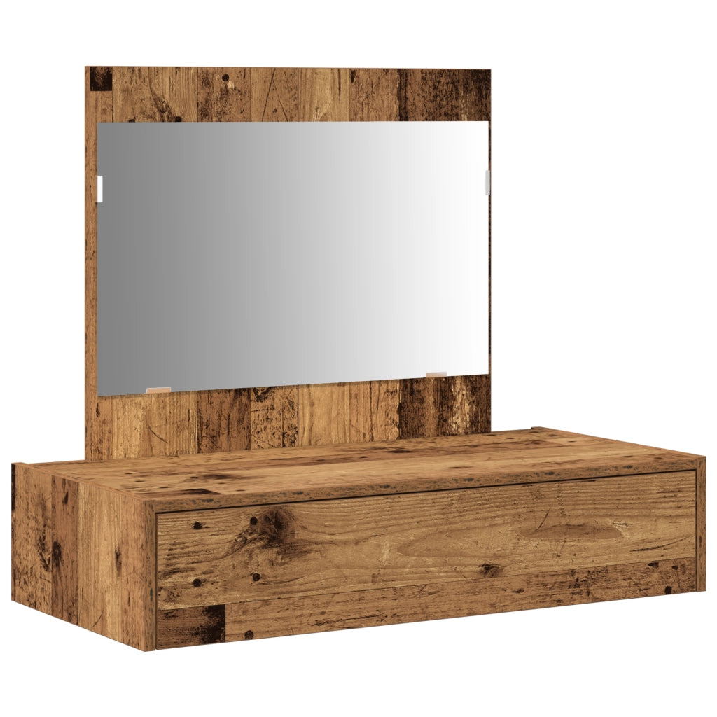 Specchiera da parete Legno antico 83x40x70 cm