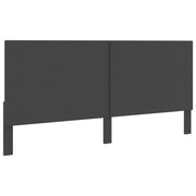 Testiera Letto-Testata del letto Grigio Scuro in Tessuto 200x200 cm