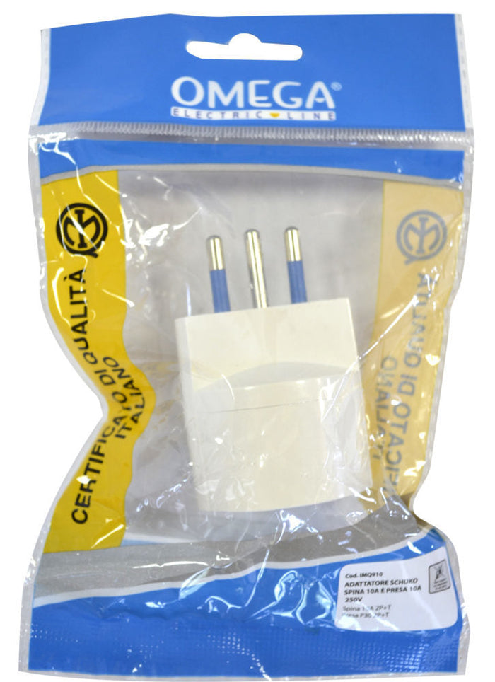 ADATTATORE SCHUKO SPINA S11 10A 2P + T, PRESA P30 10 A