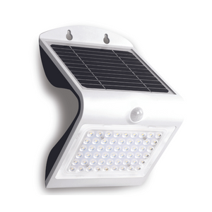 Applique ad energia solare colore bianco da 4w smd2835 500lm 4000k ip65