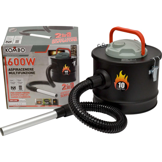 Aspiracenere/Soffiatore 600W 10lt – Potente e Versatile per la Pulizia di Camini e Stufe