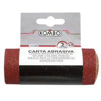 Carta Abrasiva a Grana Grossa: Finitura 40-2mt Colore Rosso