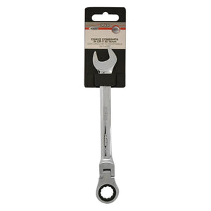Chiave Combinata in CR-V da 14 mm con Occhiello da 14 Orientabile