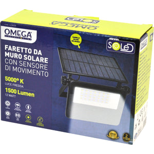 Faretto da muro Solare Ultra Bright 12W 1500LM 5000K IP65