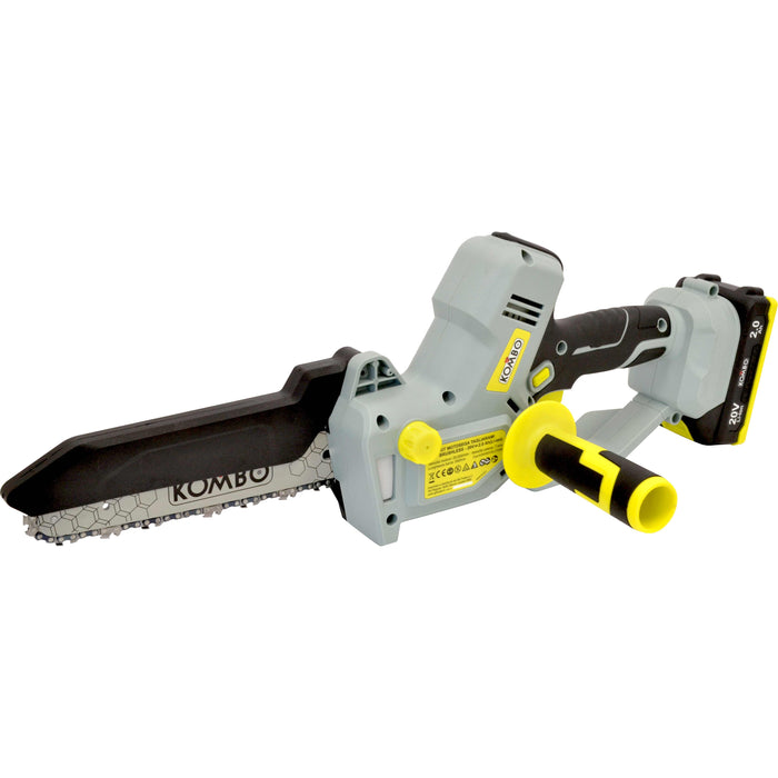 KIT MOTOSEGA BRUSHLESS 20V TAGLIARAMI  CON 2 BATTERIE