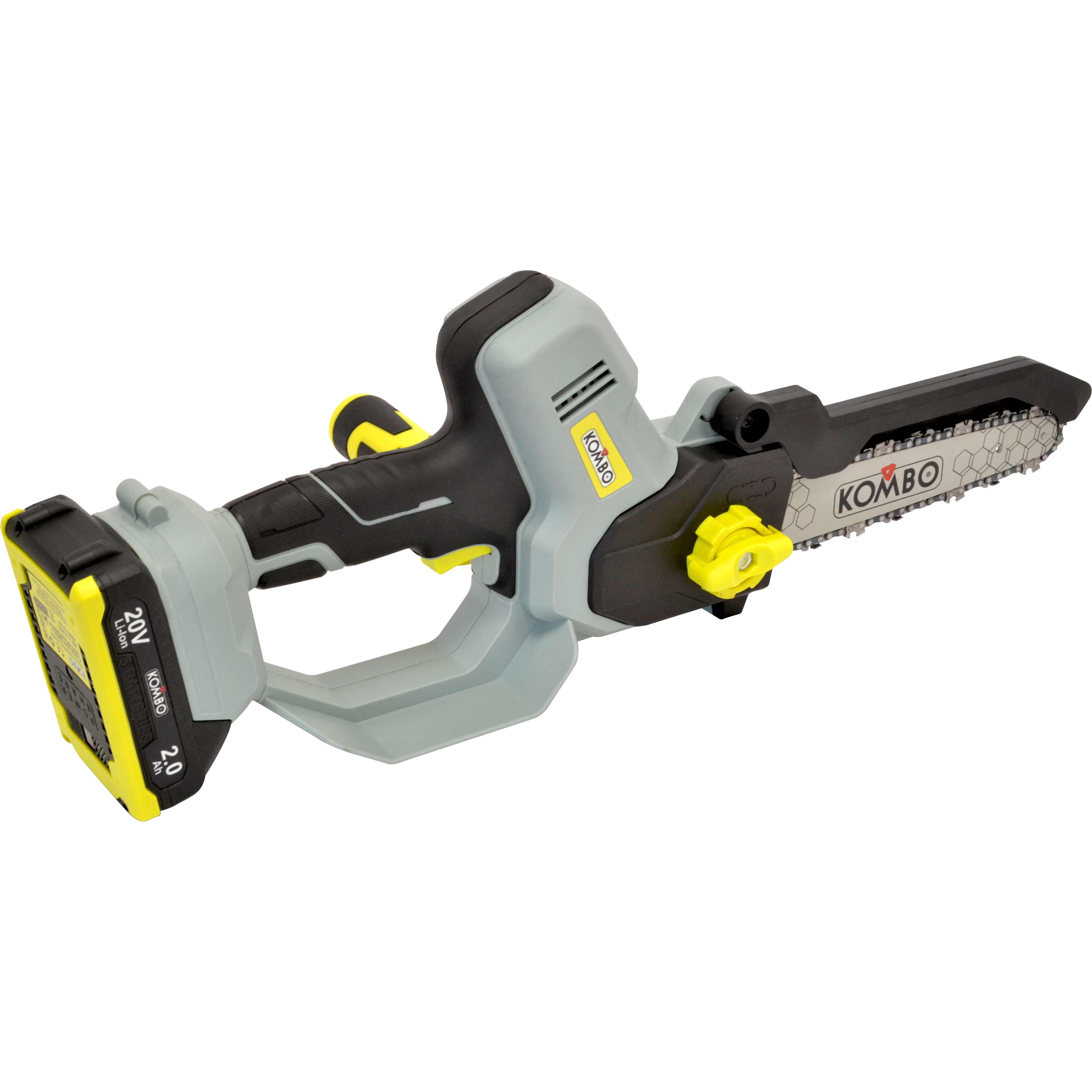 KIT MOTOSEGA BRUSHLESS 20V TAGLIARAMI  CON 2 BATTERIE