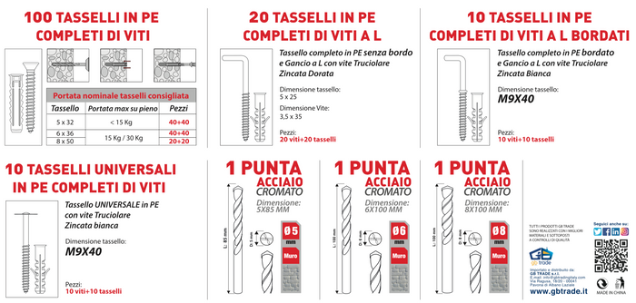 Kit Tasselli Assortiti