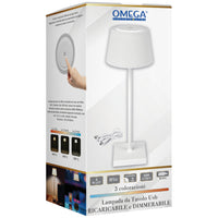 Lampada da Tavolo a LED Ricaricabile USB | Bianca, Minimalista da 200 lm