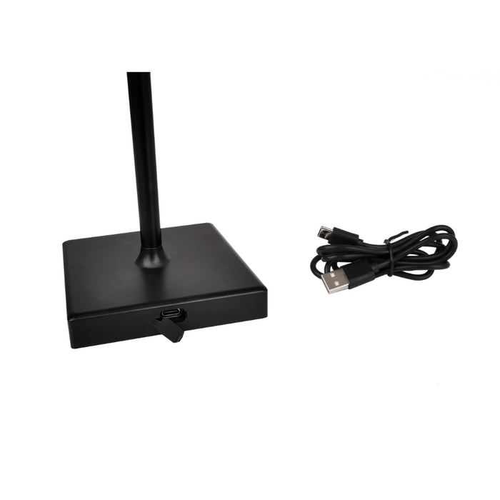 Lampada da Tavolo a LED Ricaricabile USB | Bianca, Minimalista da 200 lm