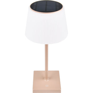 Lampada da Tavolo Sunrise Ricaricabile Solare tortora
