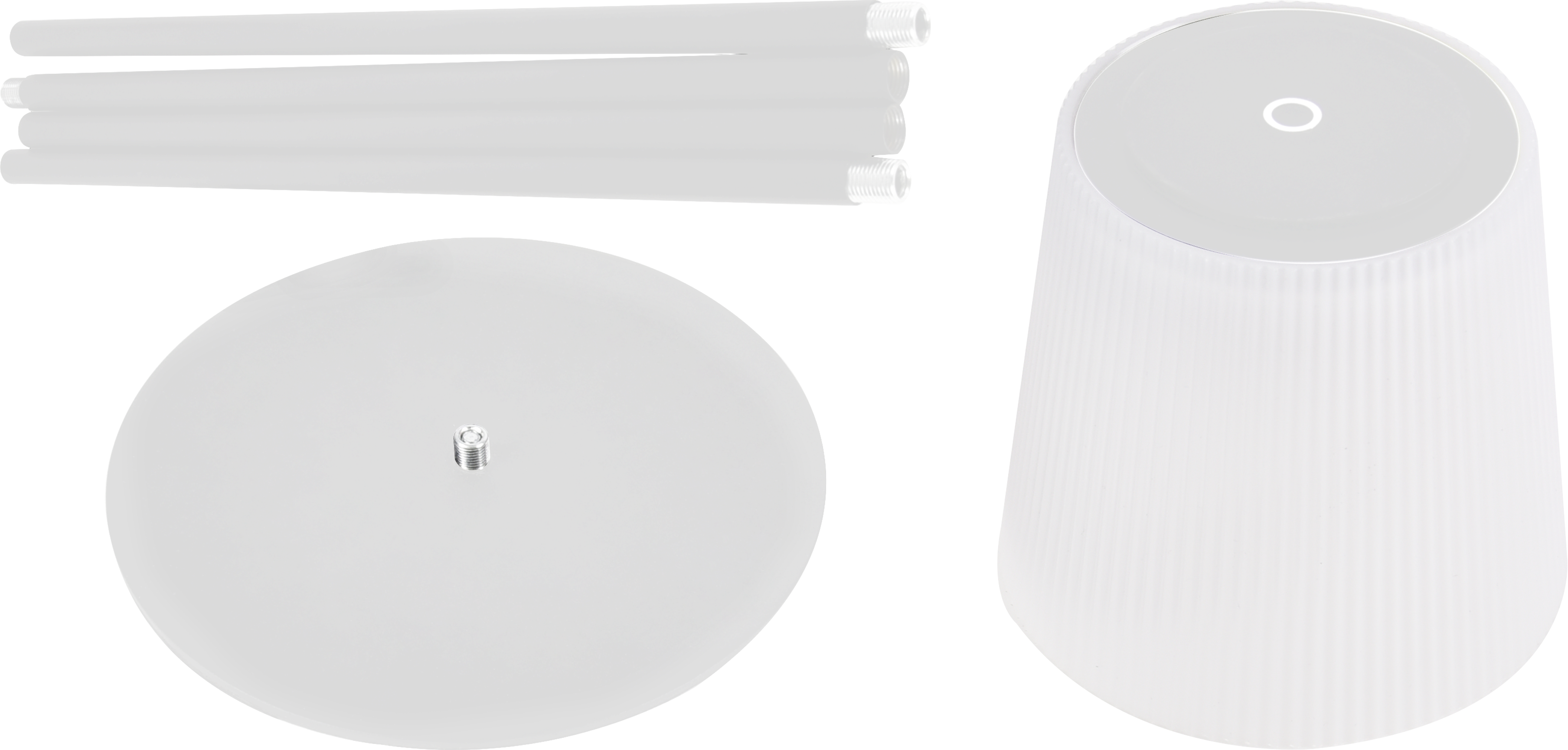 LAMPADA DA TERRA 3W 310LM RICARICABILE CON CAVO USB BIANCA