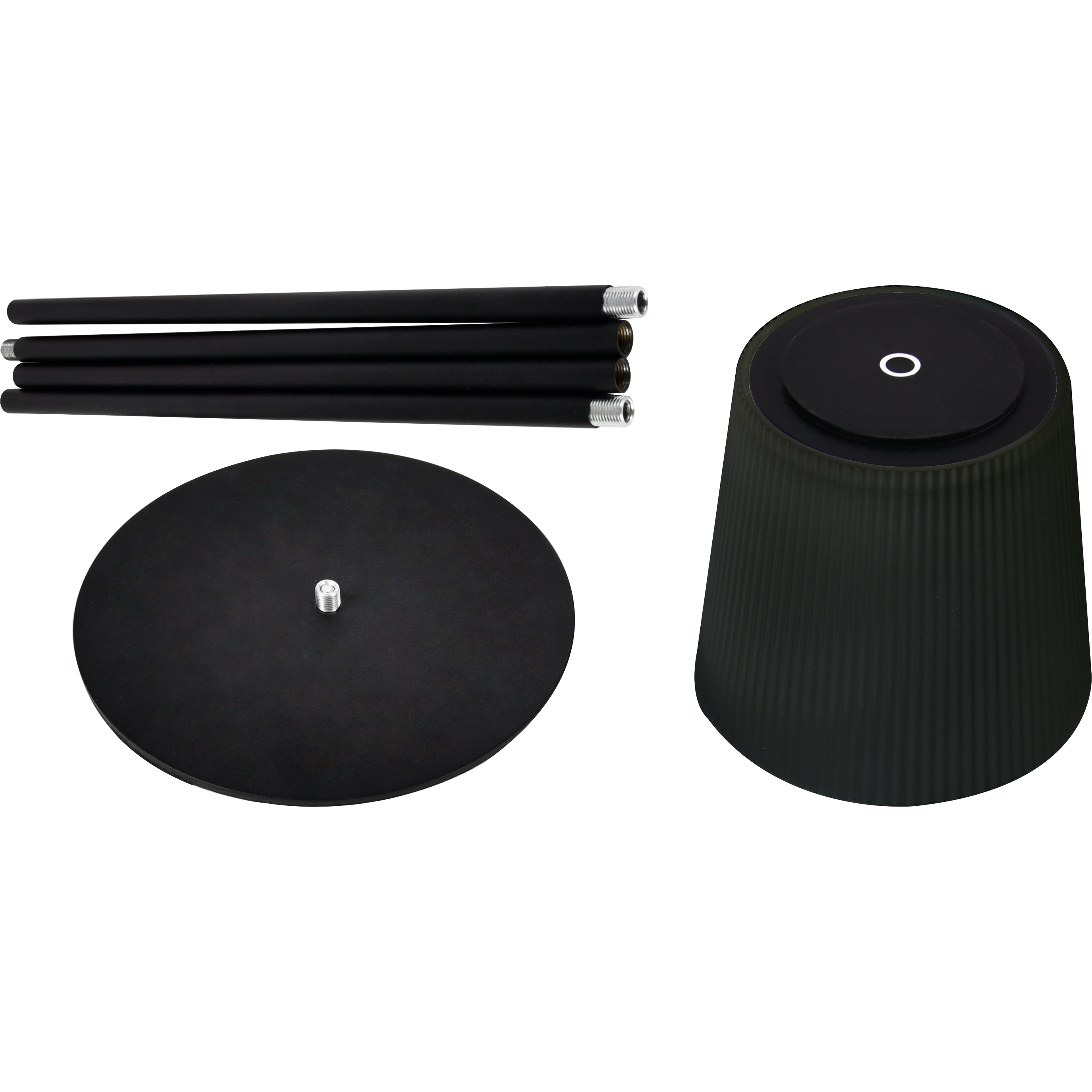 LAMPADA DA TERRA 3W 310LM RICARICABILE CON CAVO USB NERA