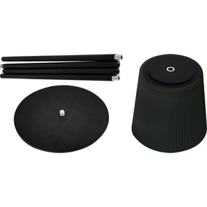 LAMPADA DA TERRA 3W 310LM RICARICABILE CON CAVO USB NERA