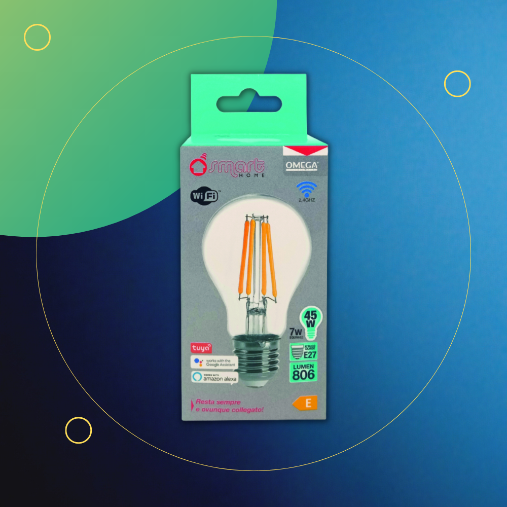 Lampada Filament LED SMART WIFI A60 7W 806LM