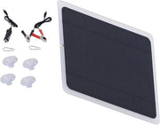 Kit di Pannelli Solari 20W 12V a Cristalli Monocristallini Kit di Backup di Energia Portatile con Adattatore Clip per Auto, Autoportata, Motocicletta e Camper