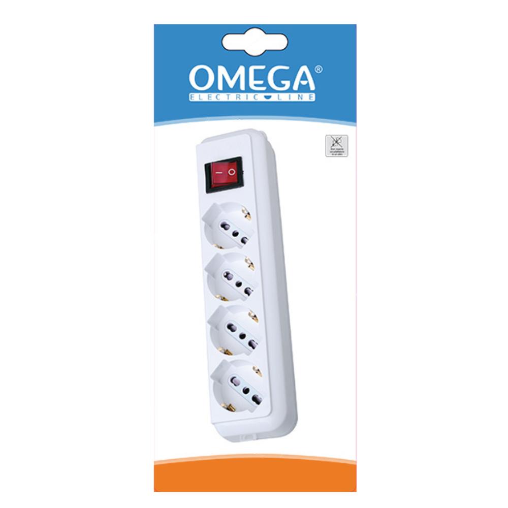 MULTIPRESA 3 SCHUKO BPRESA 10/16A 2P+T CAVO 1,5MT 3x1mm SPINA 16A