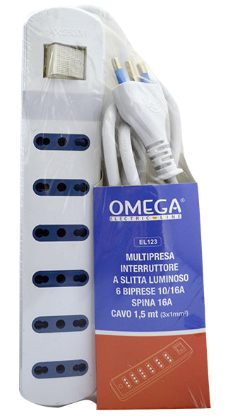 MULTIPRESA 4BPRESE 10/16A 2P+T CAVO 1,5MT 3x1, 5mm SPINA 16A