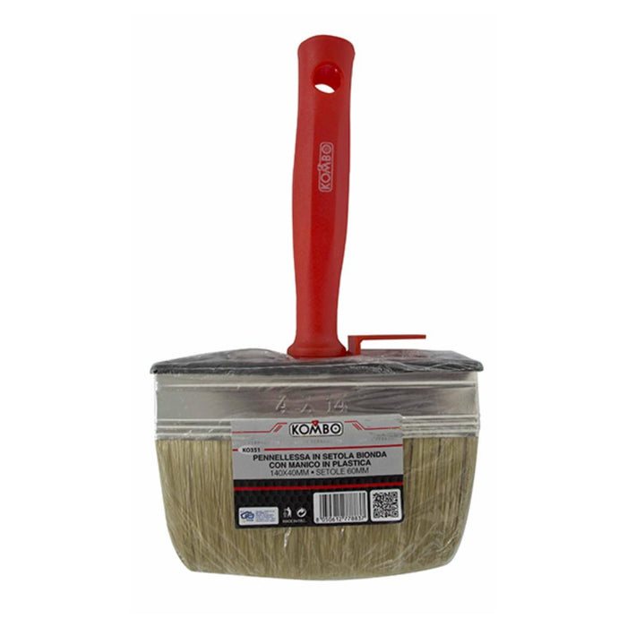 Pennellessa con Manico in Plastica Mix Setole Sintetiche + Naturali 140*40mm