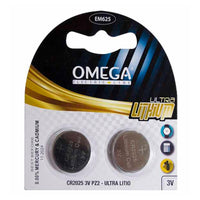 PILE A BOTTONE CR2025 LITIO PZ 2