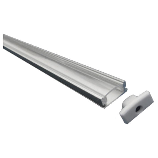 PLANO PROFILO ALLUMINIO SCHERMO TRASPARENTE MT2 x175mmX7mm