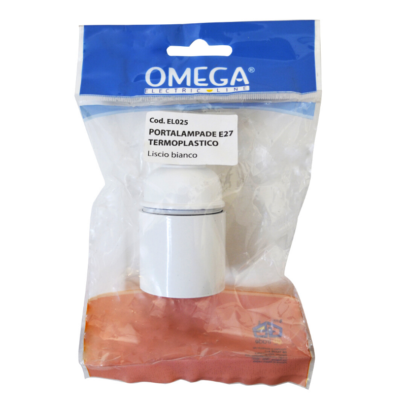PORTALAMPADE E27 TERMOPLASTICO LISCIO  BIANCO</p>