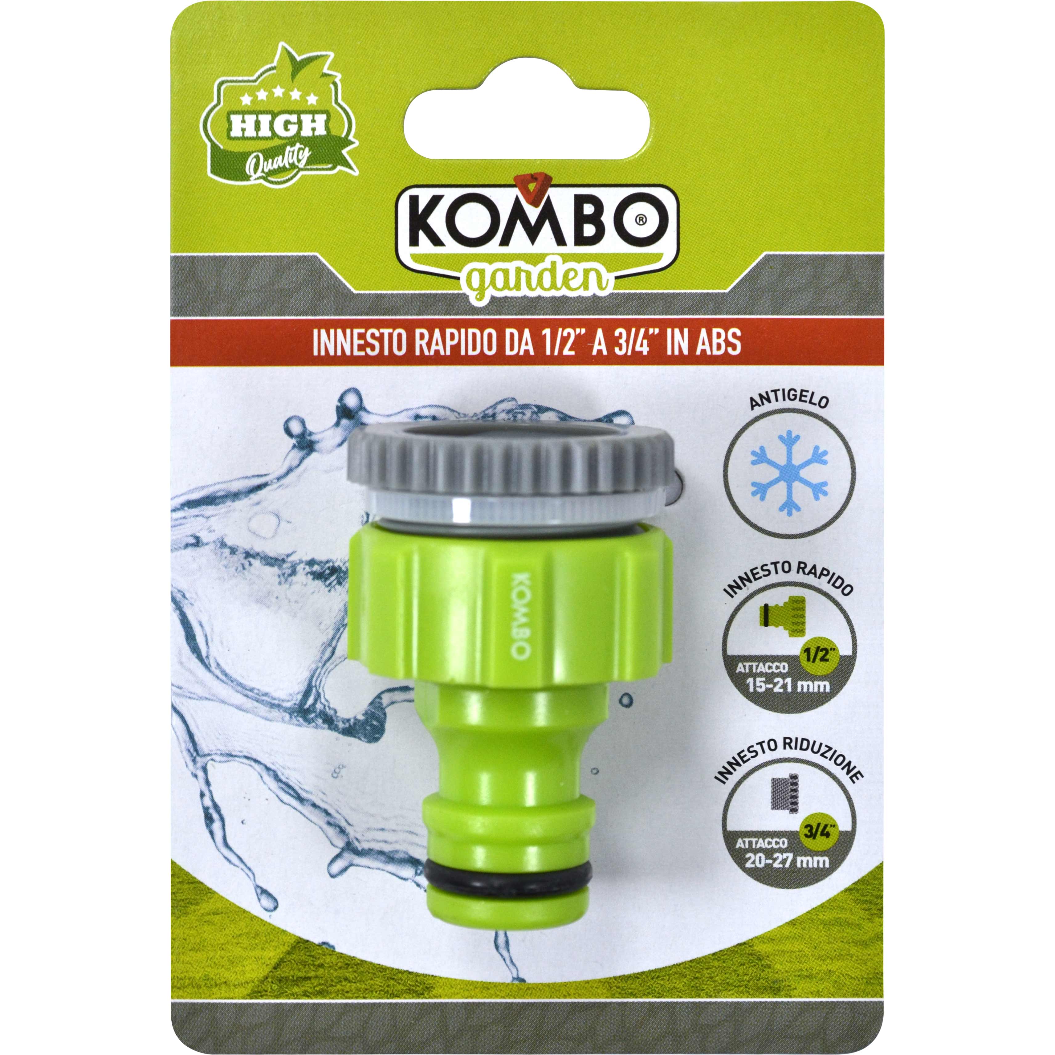 Presa a Rubinetto 3/4" con Riduzione 1/2"