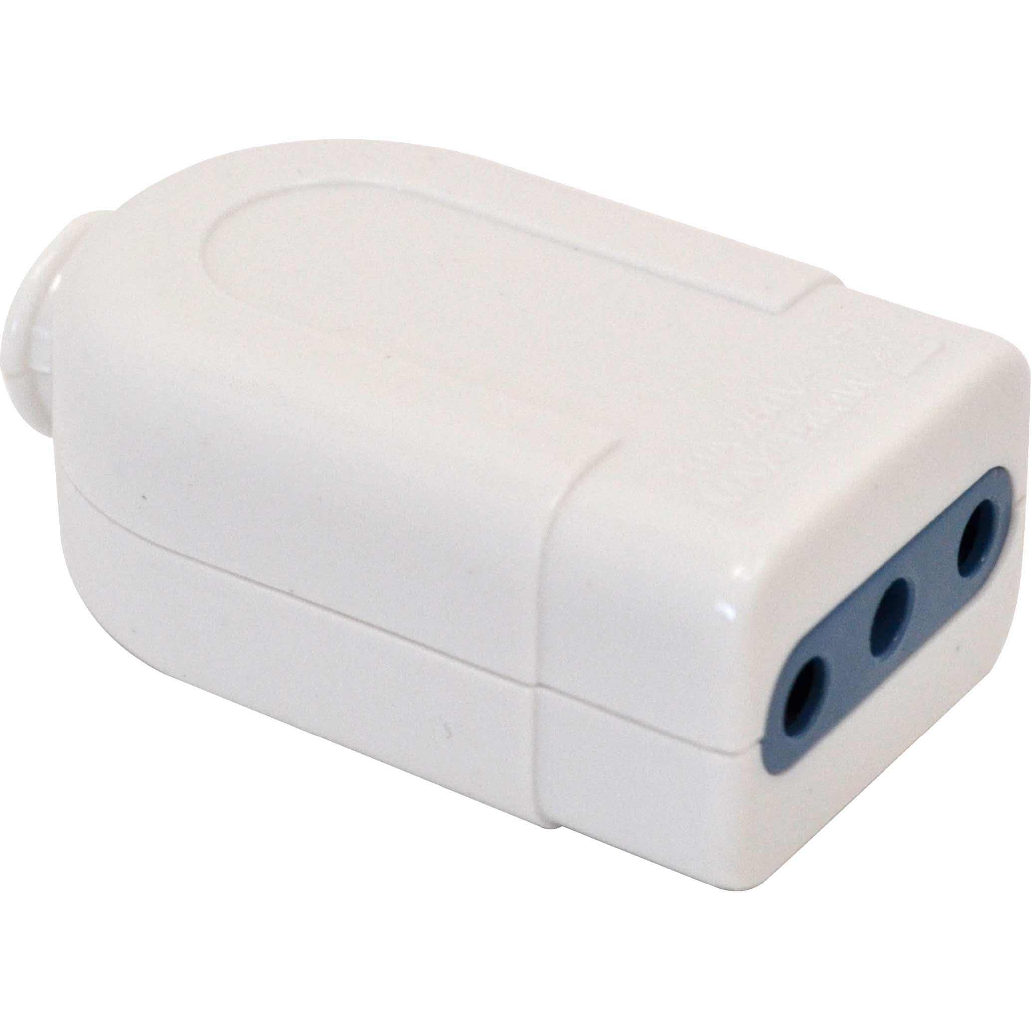 PRESA MOBILE 10A 2P+T BIANCO SPINOTTI ATTIVI CON GUAINA ISOLANTE