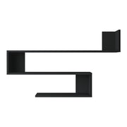 Mensola da parete a 3 livelli 715 x 120 x 145 cm nero 03_0007043