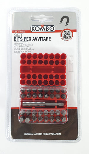 SET 33 BITS- 32 bit 25mm+1 Adattatore 60mm