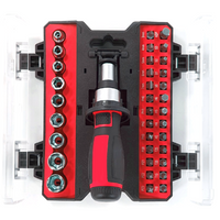 Set 36 Pezzi Cacciavite a Cricchetto con Inserti e Bussole