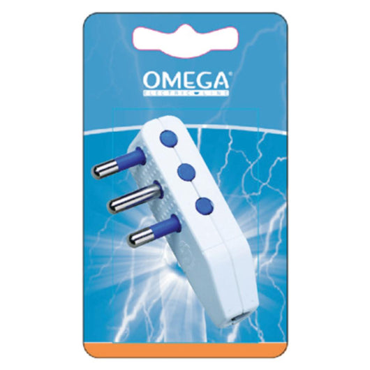 SPINA 90¦ SALVASPAZIO 10A 2P + T BIANCO CON ALVEOLI