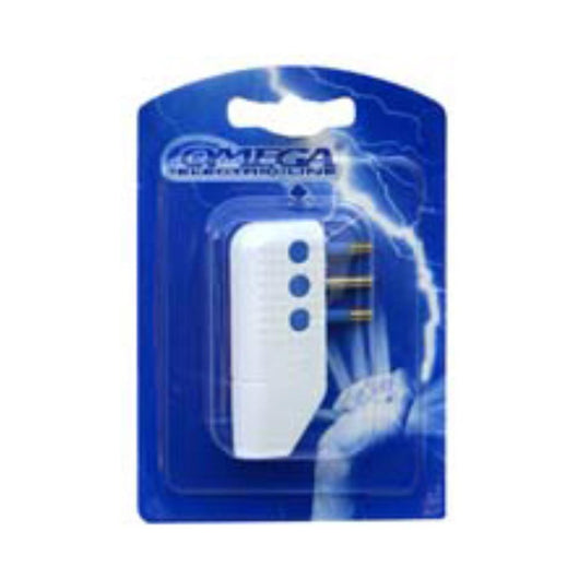 SPINA 90¦ SALVASPAZIO 16A 2P + T  BIANCO CON  ALVEOLI