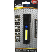 TORCIA COMPATTA ZOOMABILE 100LM + 150LM USB