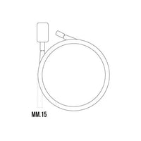 CAVO SILICONE COLORATO 15X90 CON LUCCHETTO