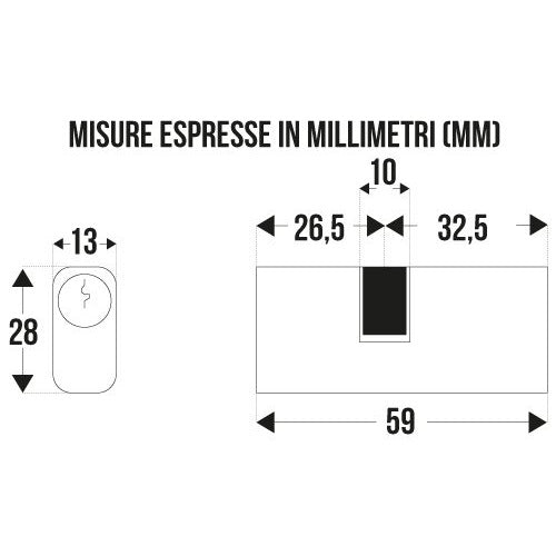CILINDRO OVALE 26.5X10X32.5